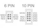 Adapter/verloop Atmel AVR 10 naar 6 pins (ICSP ISP AVRISP USBASP STK500)